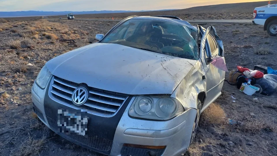 vuelco en Pampa de Agnia